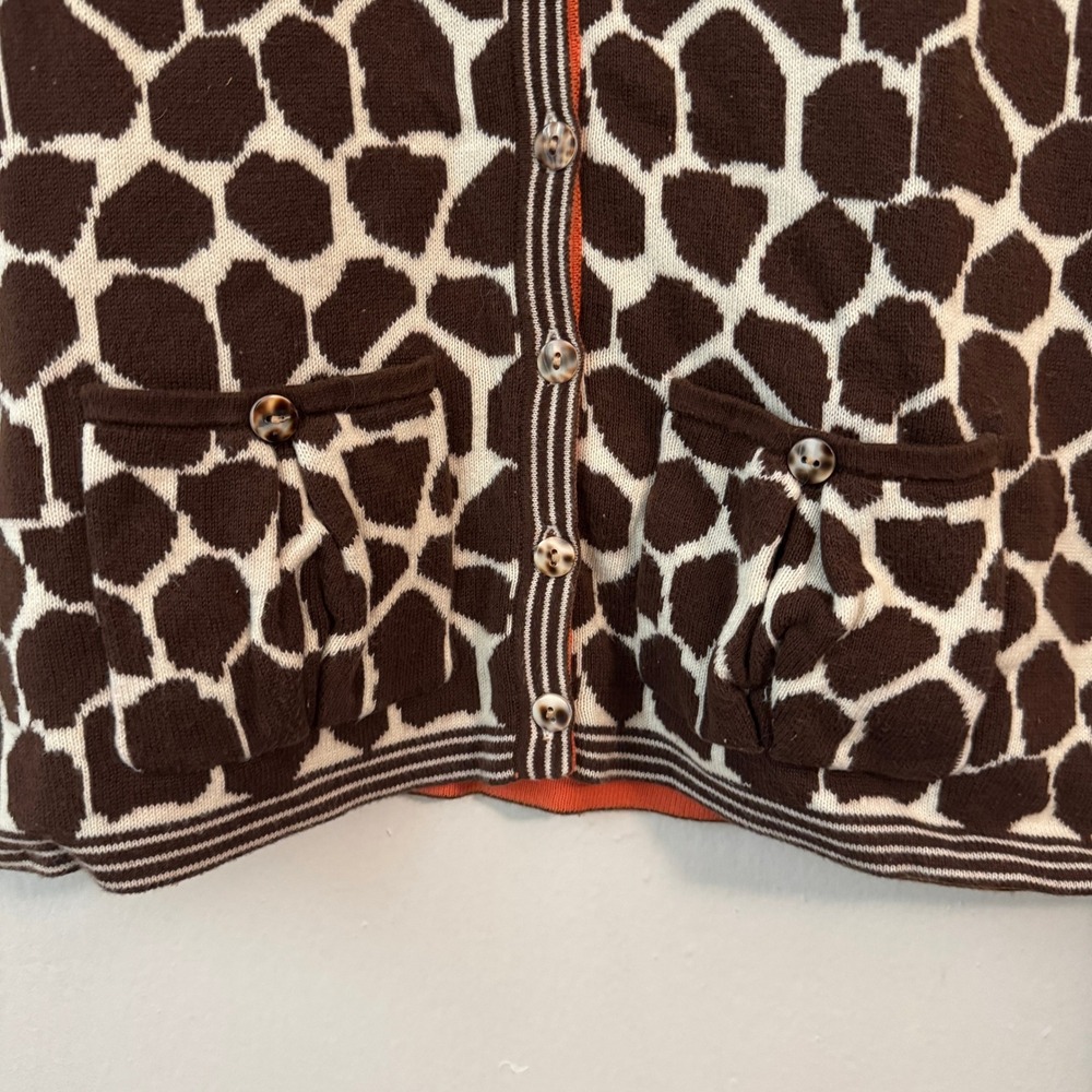Giraffe Animal Print Cotton Top Susan Bristol Luxury Large Cozy Teacher Twee - Picture 5 of 9